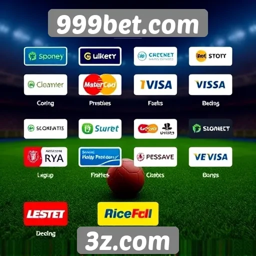 Métodos de pagamento oferecidos no 999bet.com