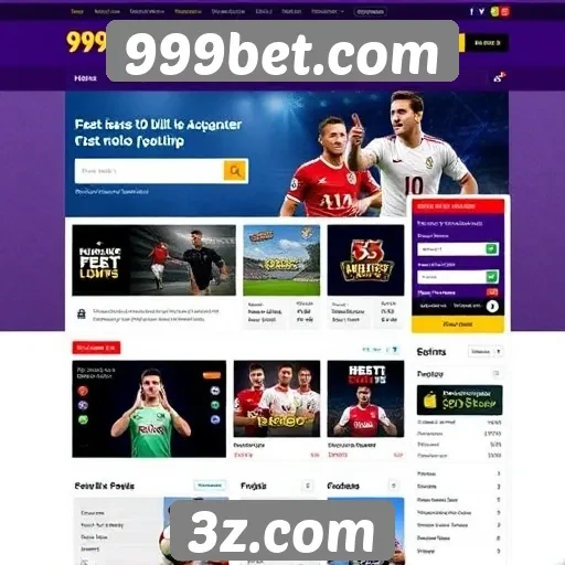 Usabilidade e design do site 999bet.com